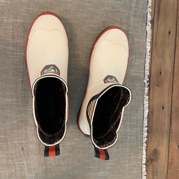 WOMEN'S NATIONAL PARK CHELSEA RAIN BOOTS GLACIER PARK WHITE COLOR Size US 10 - Picture 10 of 11